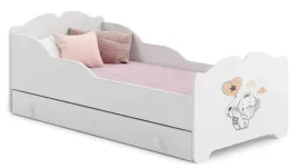 lozko-dzieciece-anna-biale-grafika-slonik-140x70-szuflada-materac