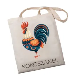 torebka-kokoszanel-bawelniana-torba-materialowa-zakupy-bezowa-kogut-a4