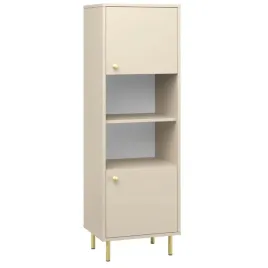 slupek-venus-szafka-regal-waski-do-salonu-kaszmir-zlote-nozki