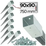 8-x-kotwa-wbijana-90x90-dl-750-mm-ocynk-podstawa-slupa-wkret-do-montazu