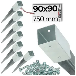 8-x-kotwa-wbijana-90x90-dl-750-mm-ocynk-podstawa-slupa-wkret-do-montazu