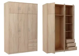 szafa-trzydrzwiowa-szuflady-sz03-sonoma-55x127x193