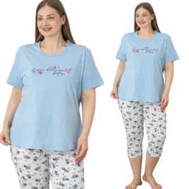 pizama-damska-bawelniana-plus-size-spodnie-3-4-morella