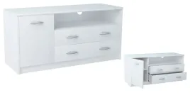szafka-biala-stolik-rtv-polka-k027-bialy-110-cm