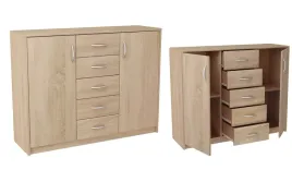 komoda-szafka-z-szufladami-polka-k019-dab-sonoma