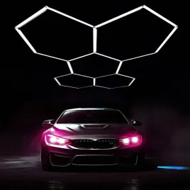 hexagon-led-oswietlenie-sufit-warsztat-salon-garaz-plaster-miodu-2974x5152