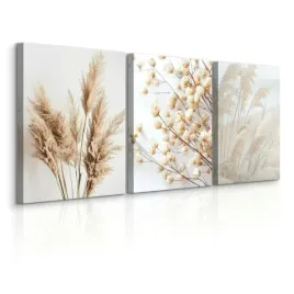 obrazy-do-sypialni-set-trawa-pampasowa-kwiaty-rosliny-styl-boho-90x40