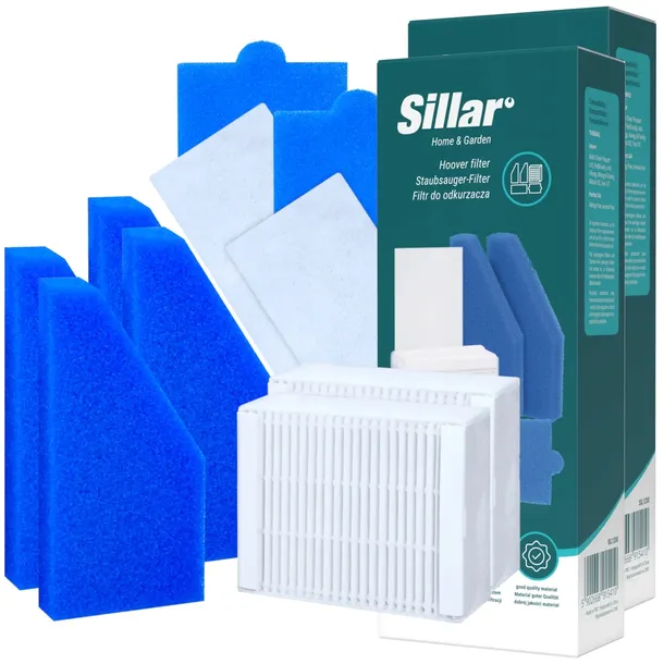10x Filtry Sillar do odkurzacza wodnego Thomas Aqua+ Pet & Family Zestaw