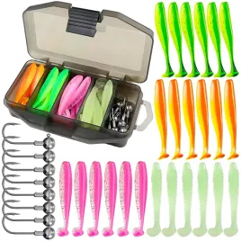 gumy-na-okonia-7-5cm-2g-glowki-jigowe-32szt-zestaw-przynet-spinningowych