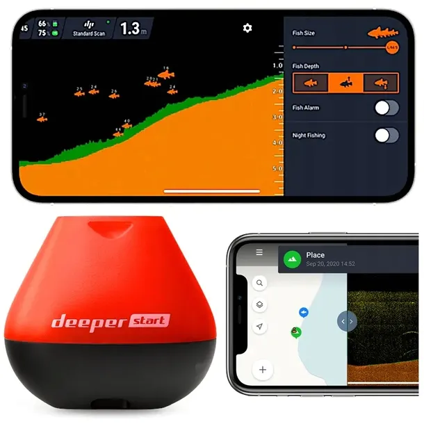 Echosonda Wędkarska Deeper Fish-Finder Start Bezprzewodowa Sonar Echo Sonda