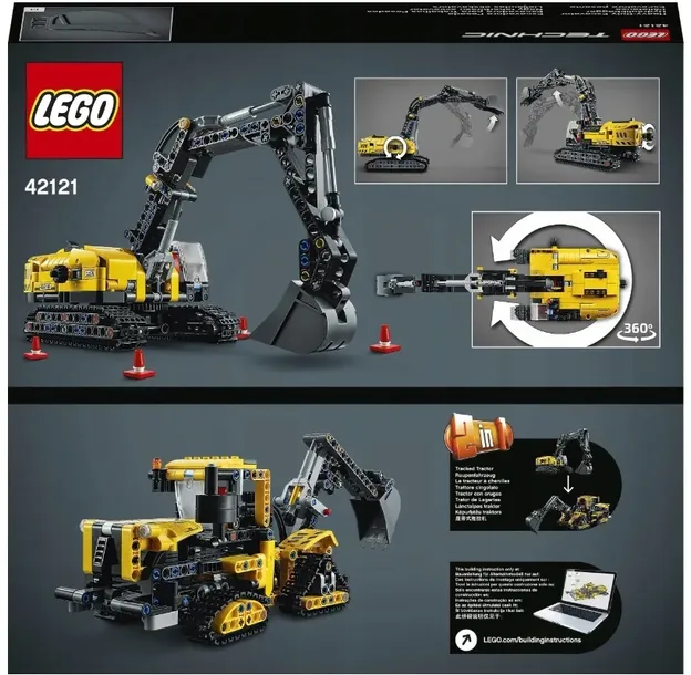 lego-technic-42121-wytrzymala-koparka-stan-nowy-liczba-elementow-569