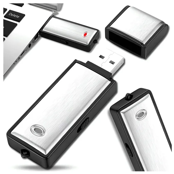 MINI DYKTAFON SZPIEGOWSKI PENDRIVE 16 GB PODSŁUCH PLUSKWA DETEKCJA GŁOSU
