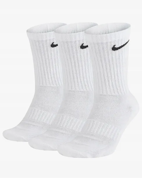 SKARPETY NIKE 3 PACK BIAŁE DŁUGIE UNISEX SX7664 100 r. 42-46