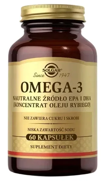 Solgar Omega-3 Naturalne źródło EPA i DHA z Sardynek Mózg Serce Wzrok