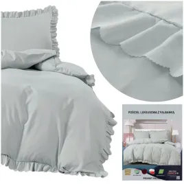posciel-220x200-3cz-poszewki-70x80-z-falbana-jowita-jednolita-szara