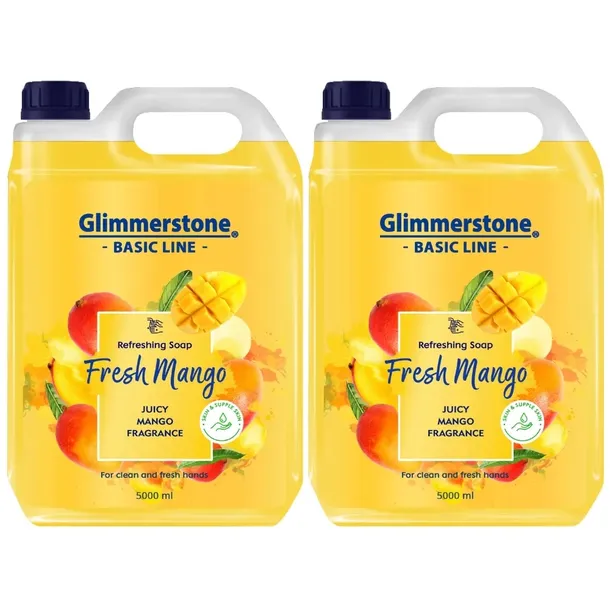 GLIMMERSTONE KREMOWE MYDŁO W PŁYNIE DO RĄK NAWILŻAJĄCE - ŚWIEŻE MANGO - 10L