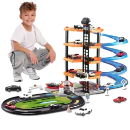 parking-tor-samochodowy-garaz-zjezdzalnia-winda-auta-helikopter-zestaw-xxl