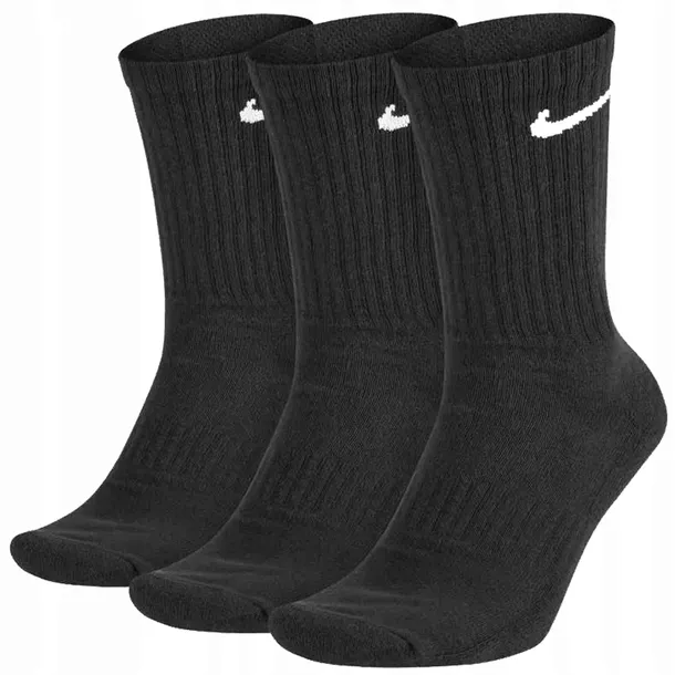 SKARPETKI DŁUGIE CZARNE WYGODNE MĘSKIE BAWEŁNA NIKE SX7664 010r. 42-46