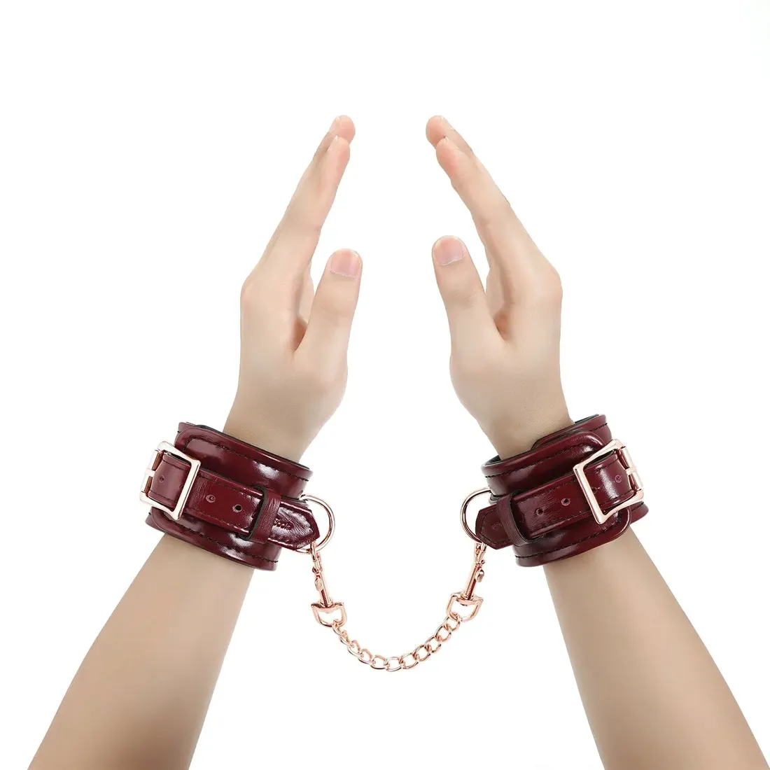 liebe-seele-kajdanki-wine-red-handcuffs