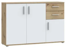 nowoczesna-komoda-net106-iklk232-dwie-szuflady-polki-bialy-dab-artisan
