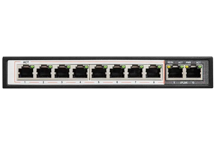 bcs-b-sp08g02g-switch-poe-dla-8-kamer-ip-waga-z-opakowaniem-0-8-kg-liczba-portow-10