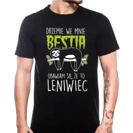 koszulka-na-urodziny-prezent-bestia-leniwiec