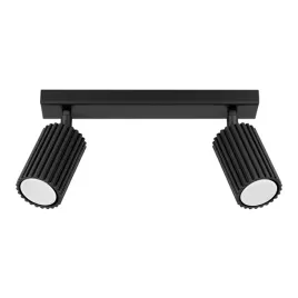 lampa-sufitowa-nowoczesna-czarna-listwa-30cm-2-reflektorki-karbowane-sollux