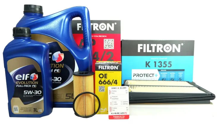 3 Filtry + Olej 5w30 Nissan Qashqai II 1.5 dCi