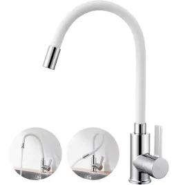 bateria-umywalkowa-kuchenna-nablatowa-armatura-kran-biala-wylewka-flex