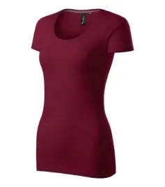 elastyczna-koszulka-damska-slim-fit-bawelna-garnet-action-roz-xl