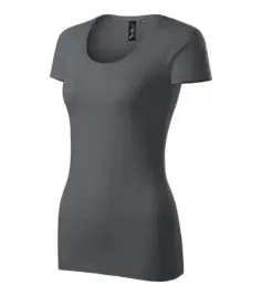 elastyczna-koszulka-damska-slim-fit-bawelna-antracytowa-action-roz-xs