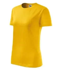 bawelniana-koszulka-damska-dopasowany-kroj-classic-new-zolty-xl
