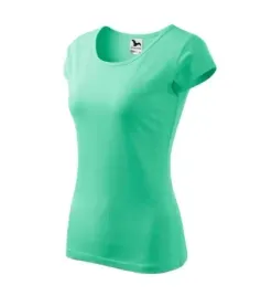 dopasowana-koszulka-damska-t-shirt-bawelniana-pure-122-mietowa-xs