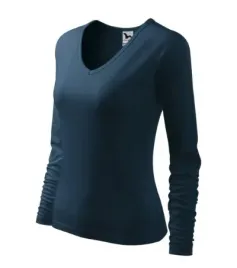 granatowa-koszulka-damska-bawelniana-elegance-180g-m-2xl-slim-fit
