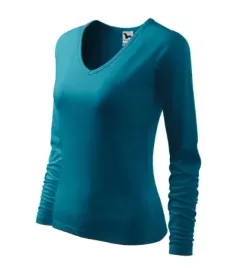 ciemny-turkus-koszulka-damska-bawelniana-elegance-180g-m-s-slim-fit