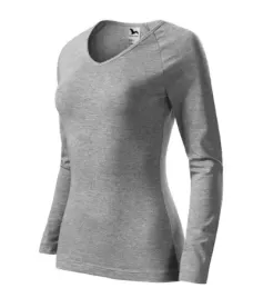 ciemnoszara-koszulka-damska-bawelniana-elegance-180g-m-m-slim-fit