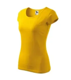 dopasowana-koszulka-damska-t-shirt-bawelniana-pure-122-zolta-xl