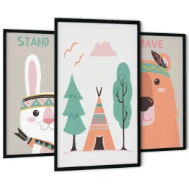 zestaw-3-obrazy-do-pokoju-chlopca-dziewczynki-dziecka-sciane-tryptyk-boho