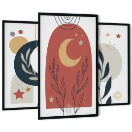 zestaw-3-obrazy-do-salonu-sypialni-sciane-tryptyk-boho-ksiezyc-abstrakcja
