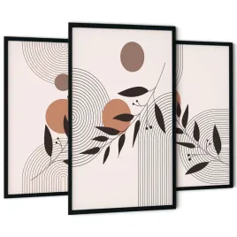 zestaw-3-obrazy-do-salonu-sypialni-sciane-tryptyk-liscie-boho-abstrakcja