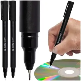 marker-do-plyt-cd-dvd-foliopis-0-4mm-q-connect-cienkopis-czarny-2-szt