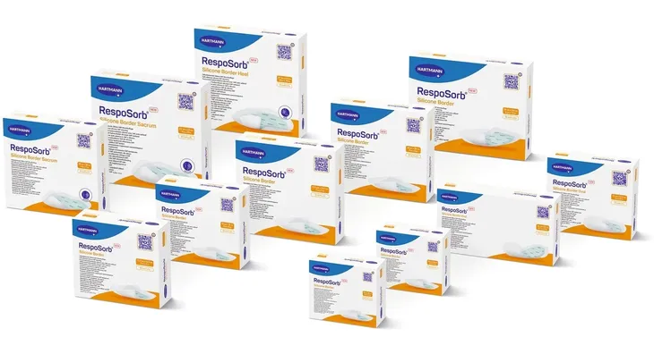 HARTMANN RespoSorb Silicone Border 16 x 26cm 10szt.