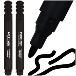 marker-permanentny-office-products-czarny-pisak-okragly-wodoodporny-2-szt