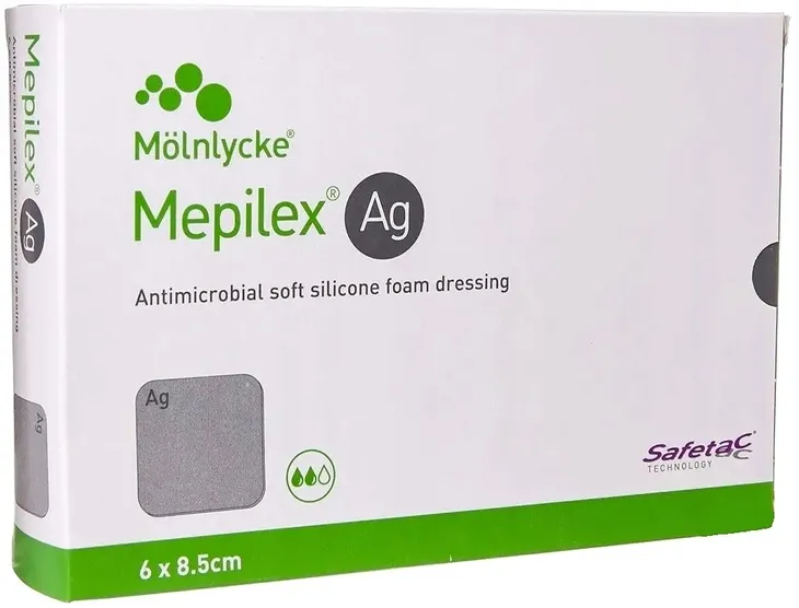 Mölnlycke - Mepilex Ag - 6 x 8,5cm - 5szt.