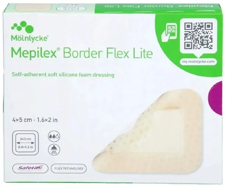Mölnlycke - Mepilex Border Flex Lite - 4 x 5cm - 10szt.