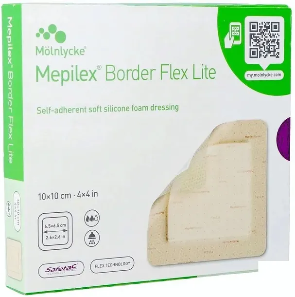 Mölnlycke - Mepilex Border Flex Lite - 10 x 10cm - 5szt.