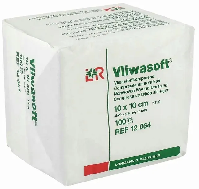 L&R - Vliwasoft 10 x10cm, 100szt. niejałowe 4w