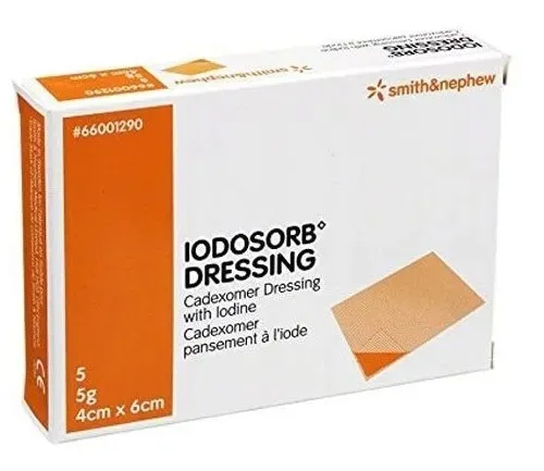 Smith Nephew IODOSORB opatrunek 4x6cm (5g), 5szt.