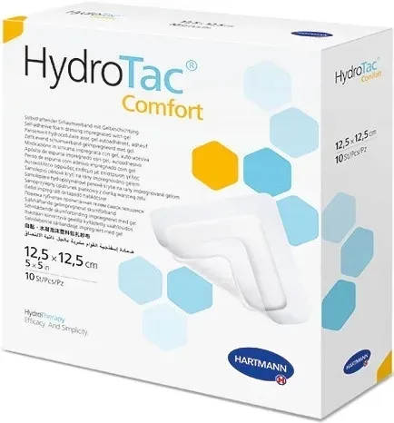 HydroTac comfort 12,5cm x 12,5cm Opatrunek piankowy HARTMANN 10 sztuk