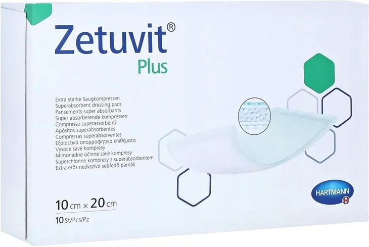 HARTMANN - Zetuvit Plus - 10 x 20 cm - 10 szt.